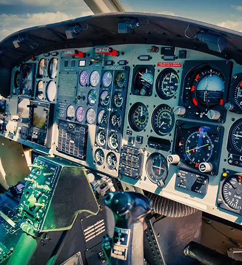Cockpit instrumentation and canopy