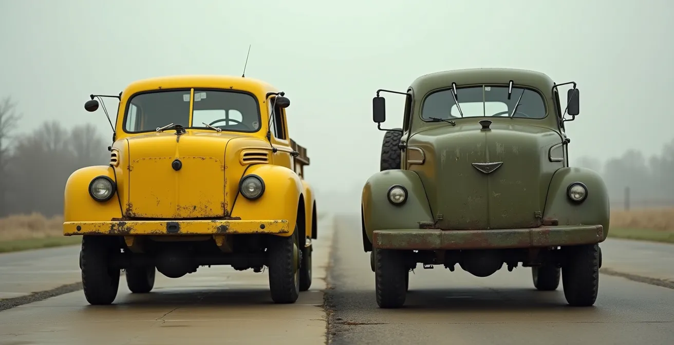 P-51 Mustang with period-correct olive drab ground support equipment in 1944 European airfield