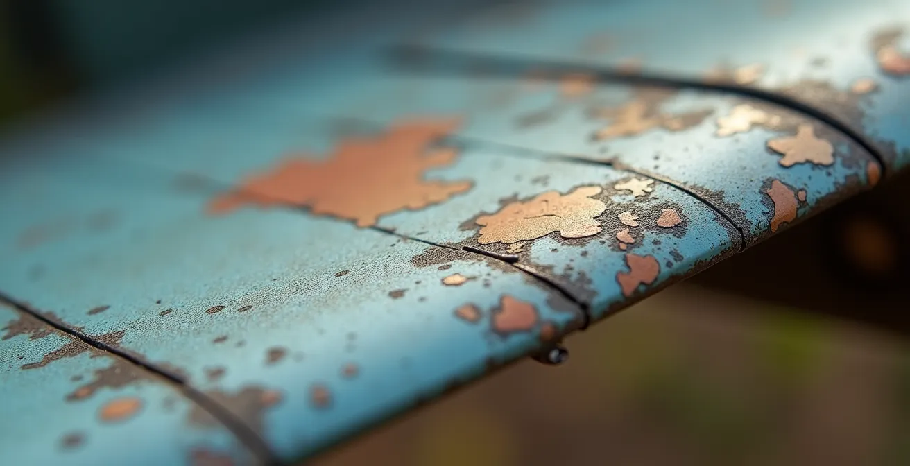 Aircraft model showing realistic wear patterns based on physics and maintenance